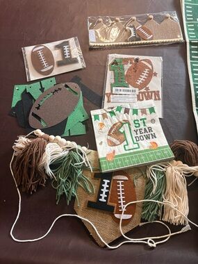 💥Buy 2 Get 1 Free💥 1st Year Down Football Party Decorations